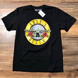 Guns & Roses NEW Black graphic T-Shirt Medium Cotton logo